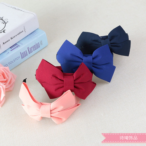 fabric bow wide-brimmed headband all-match headdress hair pressing headband hair accessories