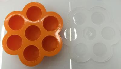 Silicone baby baby food supplement 7 hole with a cover of refrigerator preservation