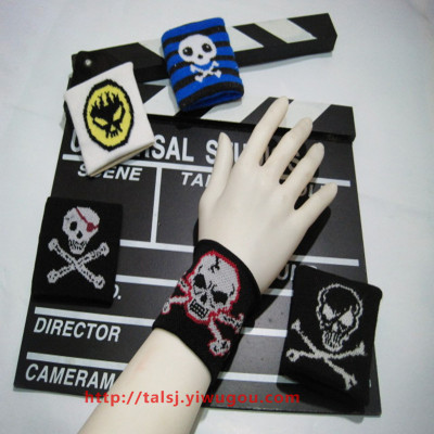 Skull theme series Halloween Ghost pirate wristband Wristlet knitted Bracers