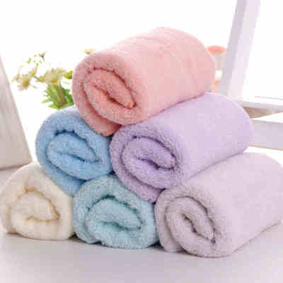 Coral velvet snow plush soft absorbent towel export Japan