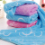 Superfine fiber coral fleece velvet Korea stamp absorbent towel towel dry hair towel