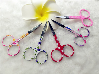 Beauty tool stainless steel shawl trim A cut/cosmetic scissors/paper scissors/nose hair scissors