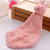 Cute rabbit bear head towel coral cashmere cartoon animal head super soft water hanging hanging small towel square