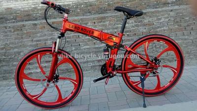 Bike 26 \"24 speed aluminum folding damping land rover 3 $6 new bike factory direct sales