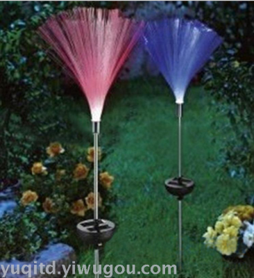 2 solar optical fiber lawn lamp LED outdoor decorative lawn lamp