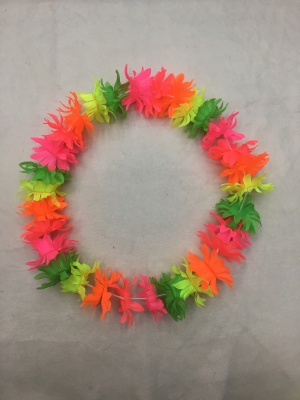 Fluorescent Color Hawaii Wreath More Colors Can Be Customization as Request