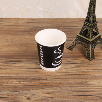 Factory Direct Sales Anti-Scald Coffee Cup Disposable Cup Printing Paper Cup Paper Cup Customized