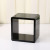 Simple Personality Square Small Assembled Cabinet Black Positive Set Four