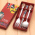 Chinese style facebook chopsticks spoon fork three-piece gift set set stainless steel chopsticks gifts.