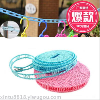Traveling clothes rope non-slip windproof clothes clothes cloak-style clothesline drying clothes rope drying rope