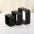 Simple Personality Black Square Small Assembled Cabinet Sets Three
