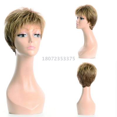 Japanese imported hairline karon KANEKALON in Europe and the United States fashion short wigs for spot sales.