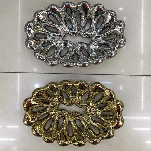 Factory Direct Sales Creative Fashion Gift Ceramic Electroplating Fruit Plate