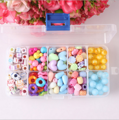Small ten mesh DIY handmade material bag children beads beads beads necklace puzzle