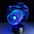 Stereo Vision Small Night Lamp Touch USB Touch Colorful 3D Lamp