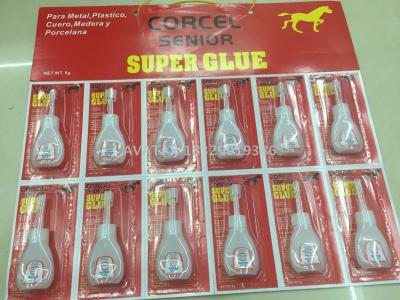 Corcel senior plastic bottle of 502 glue, Spain language glue