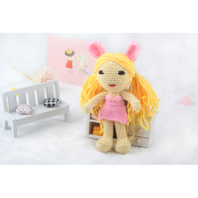 New Wool Little Girl Crochet Doll DIY Material Package Hot Sale