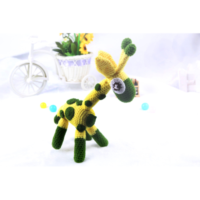 Hand Crocheting DIY Material Package Cute Giraffe Knitted Toy