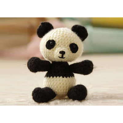 Decorative Pendant Cute Wool Panda Factory Direct Sales Material Package