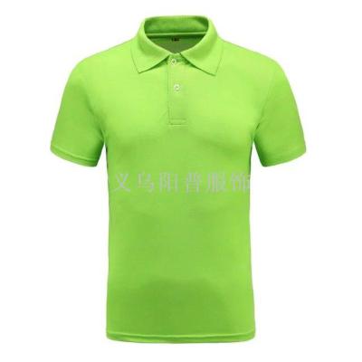 New Factory Clothing Promotional Gift Lapel Advertising Shirt T-shirt Spot Printed Logo Work Clothes Spot