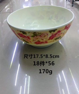 \"Melamine bowl a large number of spot melamine decal inventory goods in yiwu