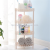 Multilayer plastic desktop contracted and contemporary organisational rack shelf