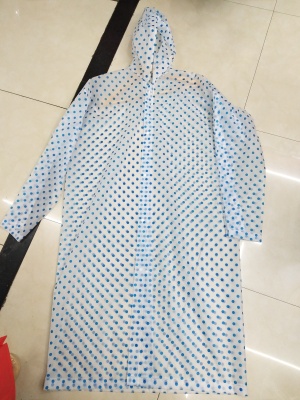 Polka dot adult raincoat