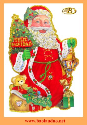 Factory direct sale of the new Santa Claus glass window BJ721