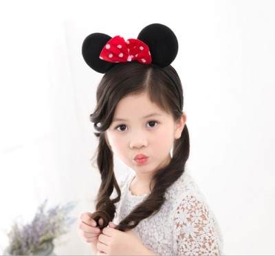 The Children 's day performance black ear hair ornaments Mickey Mouse headband Minnie bow headband Mickey hair band