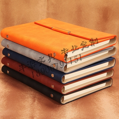 Notebook Stationery High-End Office Loose-Leaf Notepad A5 B5 Loose-Leaf Binder Diary Book in Stock Custom