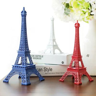 The color series of famous architectural model of Eiffel Tower in Paris