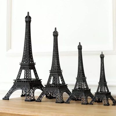 Lette black series of famous architectural model of Eiffel Tower in Paris