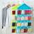 16 Grid Hanging Bag Socks Underwear Storage Bag Hanging Bag 4-Layer Door Back Pocket Classification Hanging Bag