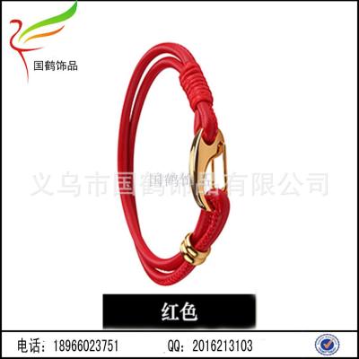 Woven leather rope Pu woven Bracelet hand ornaments