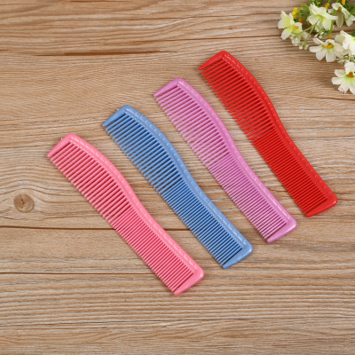 Manufacturer direct selling plastic dual use comb flat head comb beauty makeup comb anti-static comb plastic