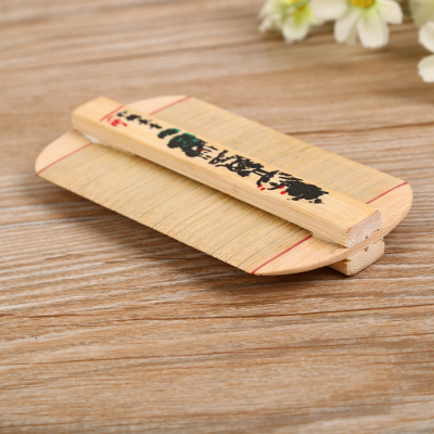 Factory direct sale bamboo grating a small comb pure manual super - dense tooth bamboo grating dandruff
