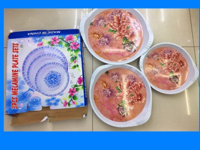 Melamine decal tray set a large number of goods in stock hot goods in yiwu