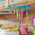Candy Color 6-Piece Sticky Hook Kitchen and Bedroom Cabinet 6-Piece Hook Wall Cupboard Ceiling Side-by-Side Six-Piece Hook