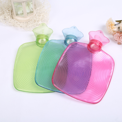 Factory High-Density Transparent PVC Hot Water Bag Explosion-Proof Environmental Protection Rubber Water Injection Hot Water Bottle