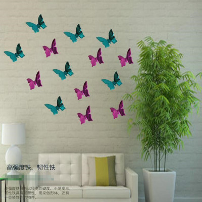 Three-Dimensional Butterfly Wall Decoration Wall Hangings Home Living Room Television Background Wall Decoration Resin Pastoral Wall Sticker Pendant