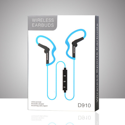 D910 sport Bluetooth earphone waterproof and sweat proof 4.1 ear hanging type earphone.