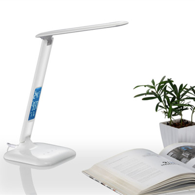 LED eye protection desk lamp with time calendar thermometer learning office gift lamp