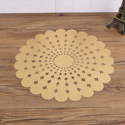 PUC compression embroidered table mat.