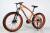 Bike 26 \"7 speed flame grain high carbon steel fashion disc brake variable-speed mountain bike factory direct selling