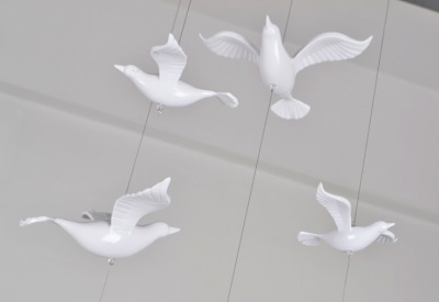 Pinshang House Hotel Engineering Sales Department Shopping Mall Hall Hanging Pendant Bird Suspended Ceiling Decorations Small Birds Hanging Ornaments