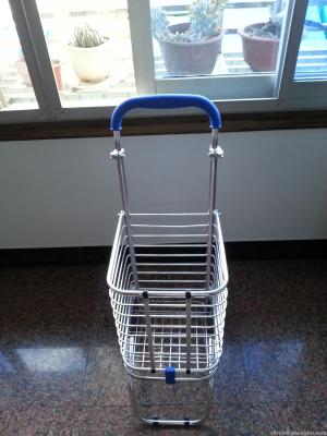 Dual-use shopping cart, telescopic aluminum alloy luggage cart, folding trolley, trolley.