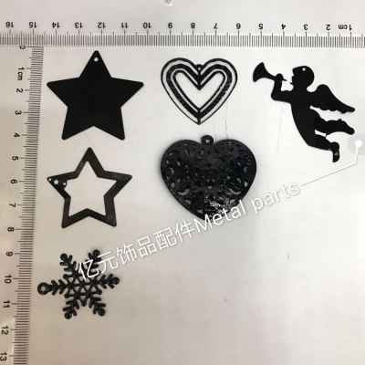 2017 Hot Metal Accessories Christmas Decoration Accessories Hollow Small Pendant New Headdress