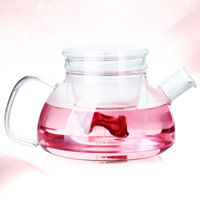 Heat-Resistant Glass Pot Short Mouth Pot Borosilicate Glass Scented Teapot Kung Fu Tea Set Electric Ceramic Stove Available