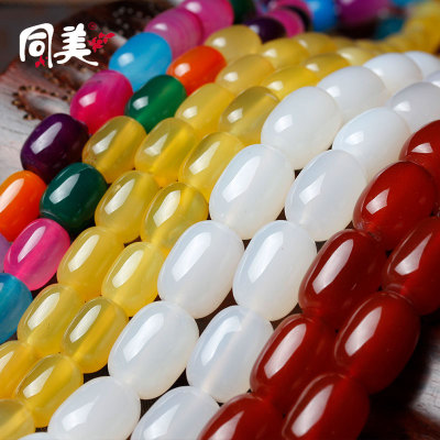 High quality red agate beads accessories Bodhi beads DIY barrel accessories semi-finished products