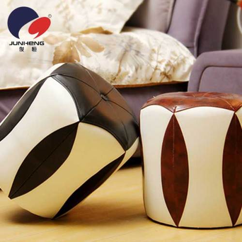 Hl1719 Leather Small round Stool adult Low Stool Small Leather Stool Shoe Changing Stool Tea Table Stool Small Bench Children‘s Stool